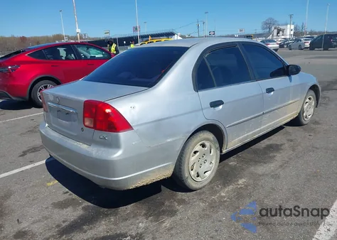 2001 Honda Civic Lx из США, поврежденный, VIN 1HGES16531L024206